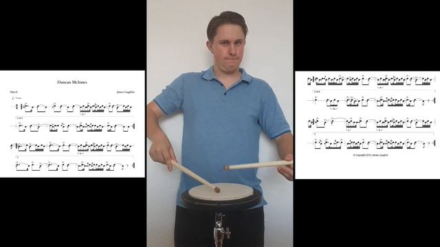 Duncan Mc Innes Pipe Band Drum Score