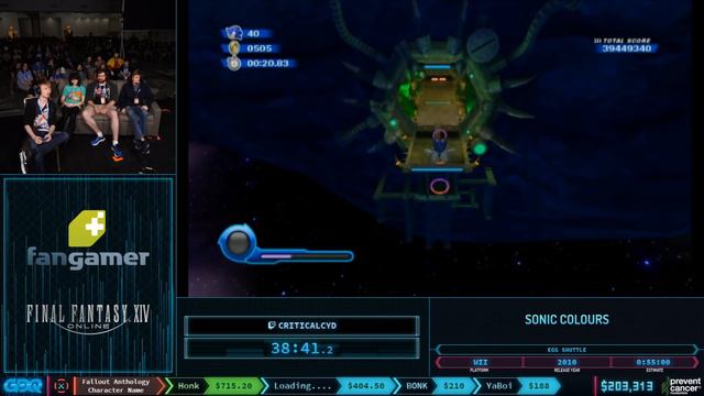 Sonic Colours by CriticalCyd in 50:31 - AGDQ2020