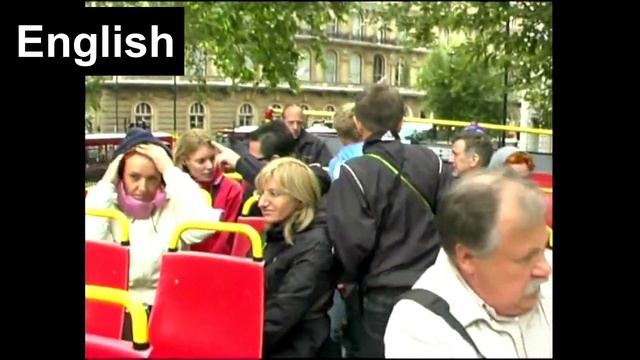 Tour around London on a double decker bus