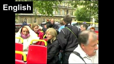 Tour around London on a double decker bus