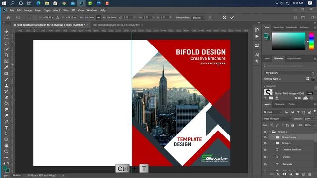 Bi Fold Brochure Design Tutorial
