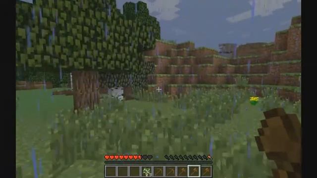 Let"s play по Minecraft #1-ЛОМАЕМ ДЕРЕВО ГОЛОВОЙ