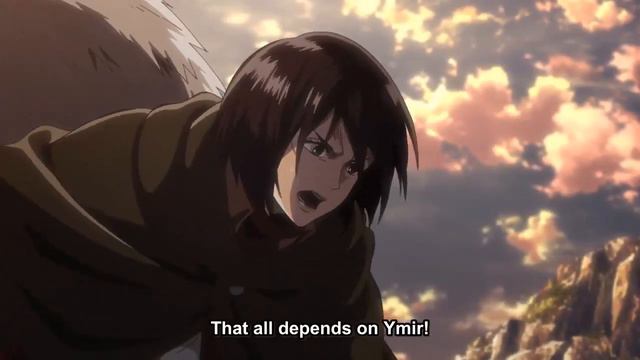 Attack on titan season 2 episode 11// Mikasa vs Ymir