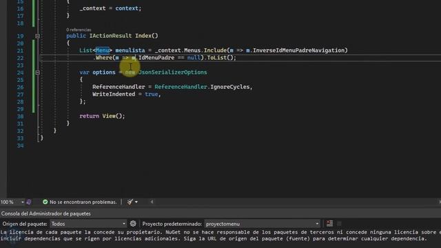 Crear un Menu Dinamico en ASP.NET Core MVC