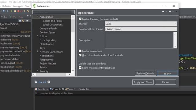 Change Theme to Dark without plugin In Eclipse and Spring Tool Suite(Easiest Way- 2021)