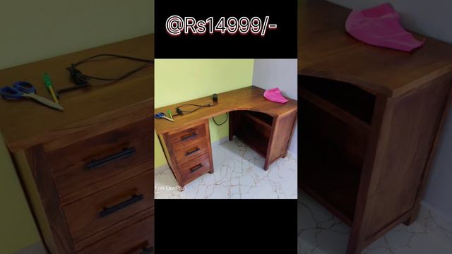 The ATTIC Sheesham Solid Woody Study Table . #studytable #officetables #woodfurniture #table