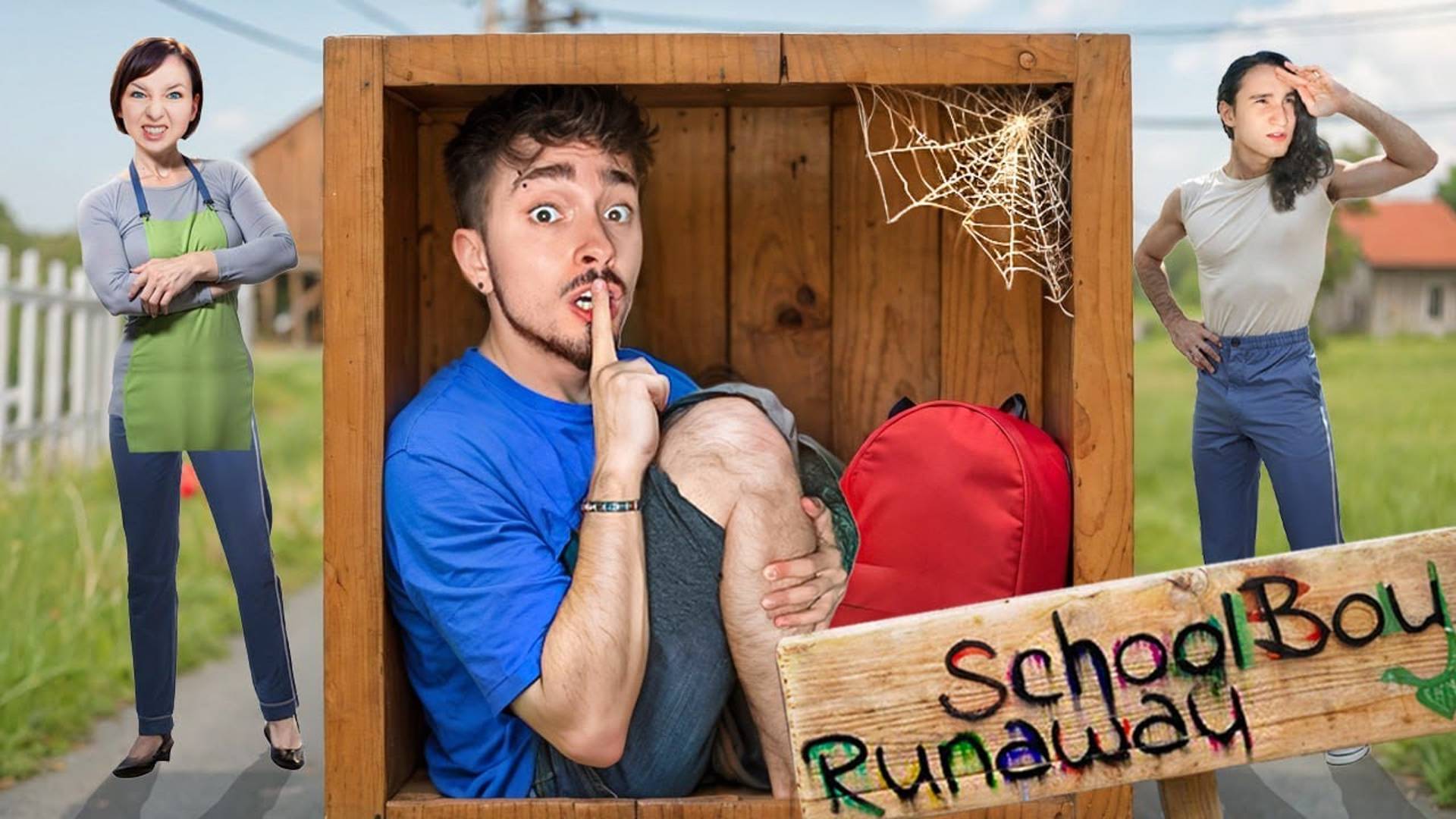 СБЕЖАЛ В ЯЩИКЕ ОТ ЗЛЫХ РОДИТЕЛЕЙ В SCHOOLBOY RUNAWAY В МАЙНКРАФT