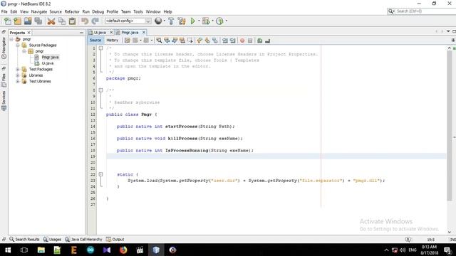 Java Native InterFace CreateProcess -  KillProcess in Windows