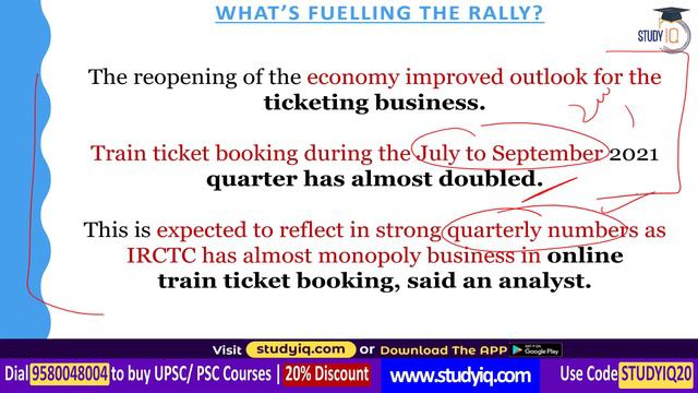 IRCTC Market Cap hits 1 trillion Rupees and share price jumps 300% in a year - UPSC Indian Railways