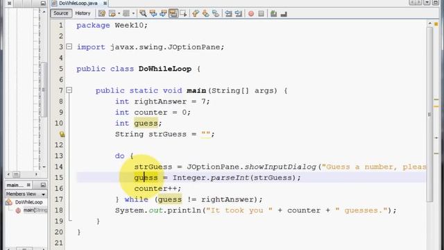 Java - DO WHILE loops
