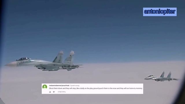 Перехват Су-27 истребителя НАТО F-15.mp4