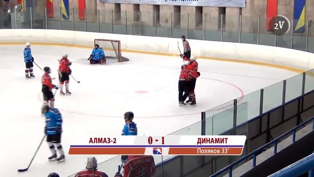 Первенство СПбХЛ, Дебютант 2. Алмаз 2 — Динамит 2:1