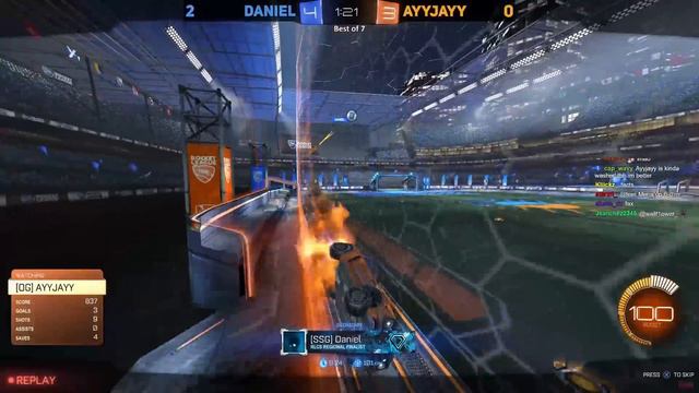 Daniel vs AYYJAYY | $1000 Rocket League 1v1 Showmatch