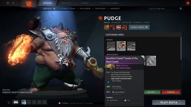 Pudge custom items !