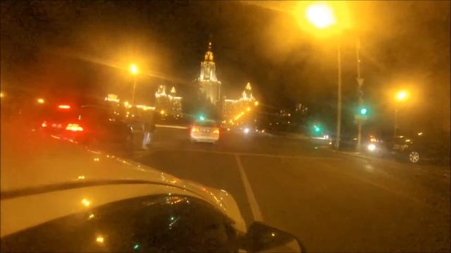 Skoda Octavia Moscow night drive
