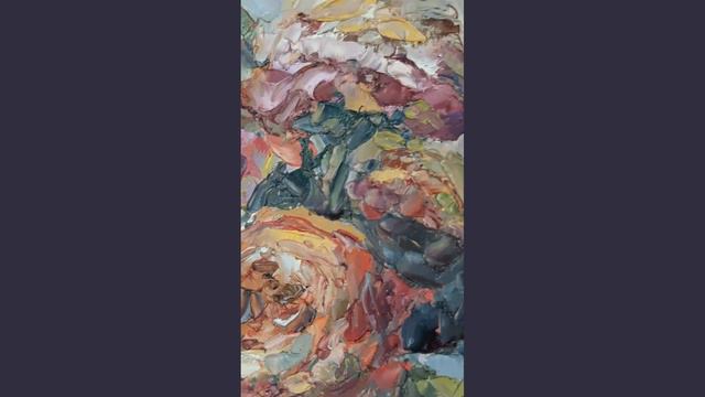 Yellow Roses – Flower Painting – Oil Painting – Original Painting for sale – Artist Marina Chuchko