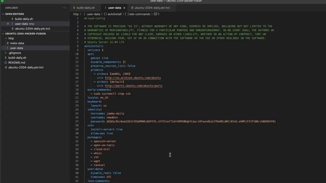 Ubuntu 22.04 LTS Jammy  - Packer - VMware Fusion