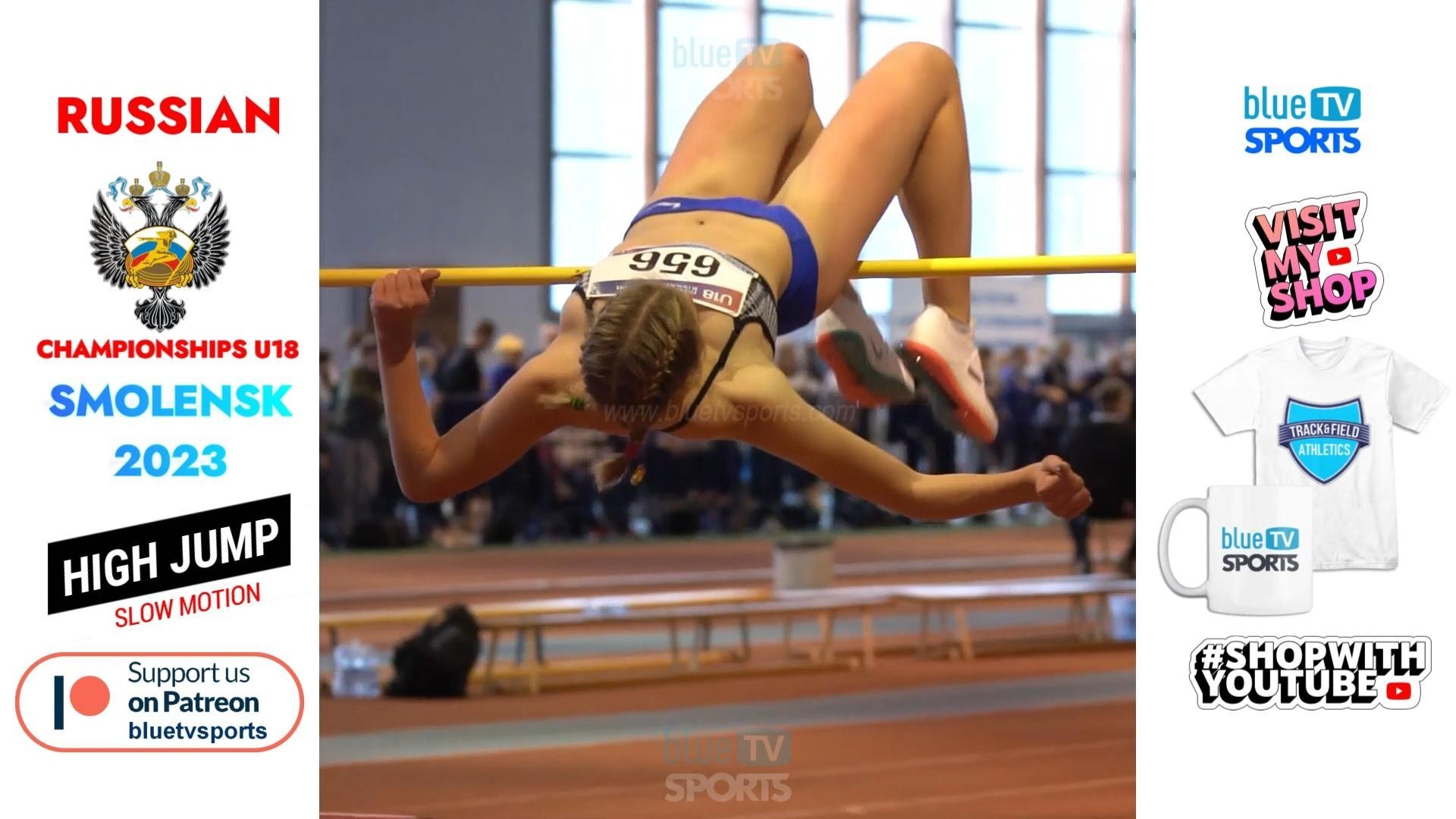 High Jump Slow Motion • 2023 Russian Championships U18
