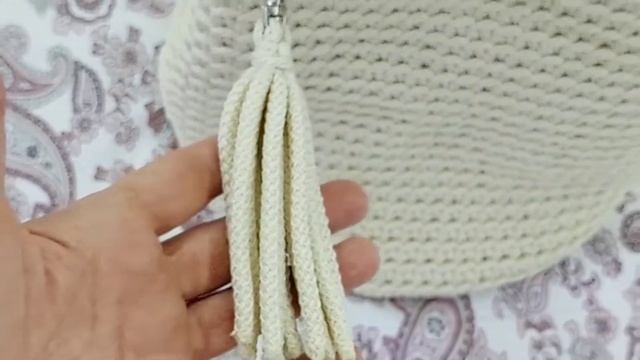 Шопер из шнура 5 мм с сердечником.