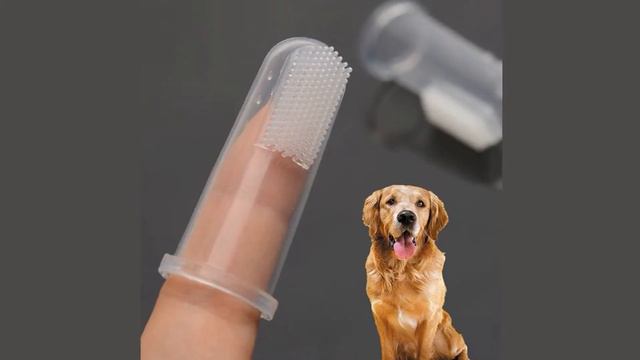 Супер мягкая надеваемая на палец зубная щетка для домашних животных Тедди собака кисточки