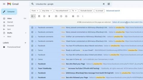 ? How To Stop Unwanted Promotional Emails in Gmail | Delete Gmail Messages All At Once