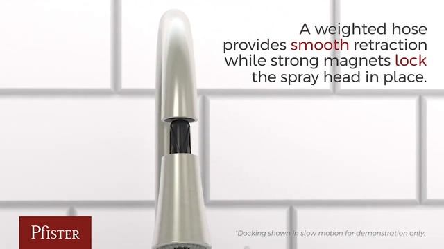 Explore HydroBlade™, MagnePfit™,  and Auto-Align™ Spray Head Technologies from Pfister Faucets