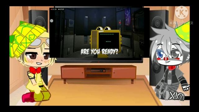 FNAF Ennard & Exotic Butter HUMAN Reacts on Exotic Butters Remix Song/Gacha Club