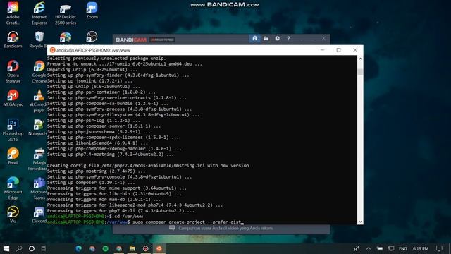 Tutorial  install Laravel Framework di Linux Ubuntu WSL