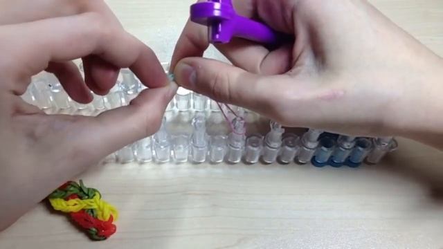"Rainbow Loom" или браслеты из резинок. 3 браслета!!! #24(часть 2)