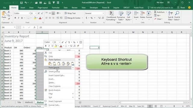 Excel Subtraction Magic: Subtract 3 from a Column - Episode 2099