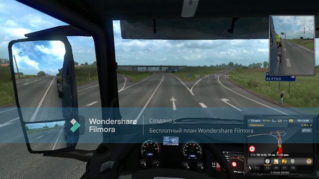 Euro Truck Simulator рейс Калининград-Каунас