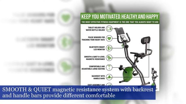 ShareVgo Bluetooth Smart Folding Semi Recumbent Magnetic Upright Exercise Bike