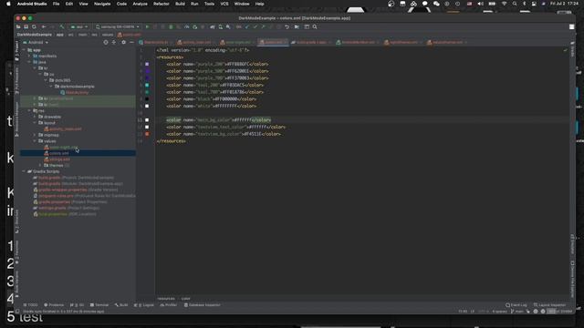 Android Light, Dark | exchanges system theme (Light, Dark) with button in one click. Kotlin tutoria
