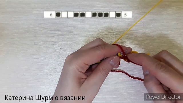 08.Суперпросто Ленивый Жаккард спицами. Подробный МК узора. Схема вязания поворотные и круговые ряд