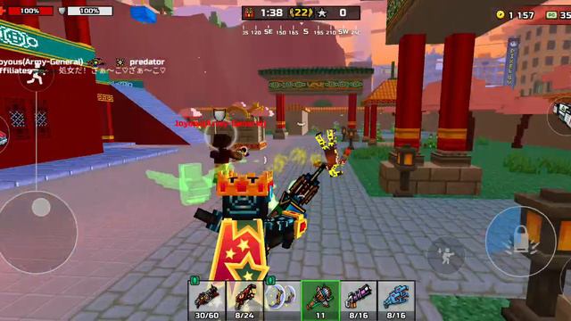 Проверяю новое оружие кулинарный тотем в игре Пиксель Ган!!!!!!!