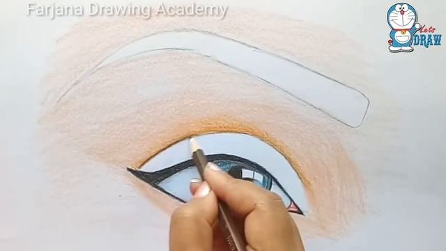 How to draw an  Eye for Beginners  Art Drawing Tutorial  Eye drawing