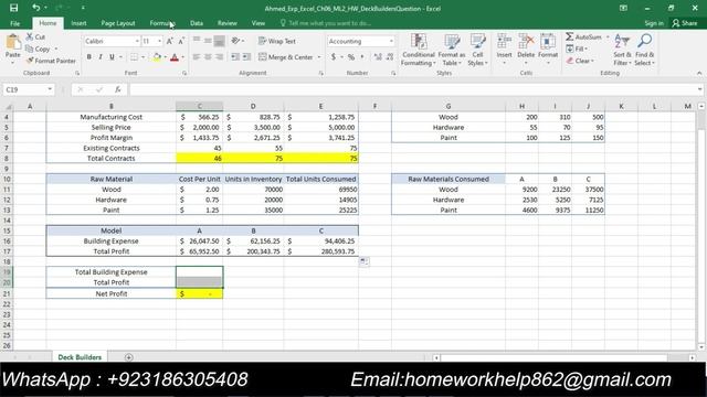 Exp19_Excel_Ch06_ML2_Deck_Builders | Excel Chapter 6 Deck Builders