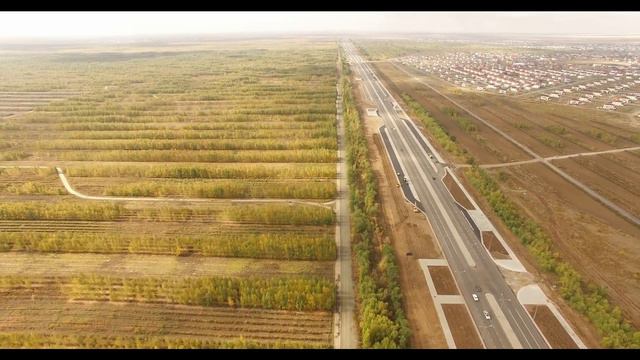 Велодорожка рядом с Астаной. п. Ильинка (2015 Астана Казахстан Astana Kazakhstan)
