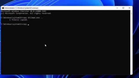 How to bring back the command prompt on lock screen hack windows 11