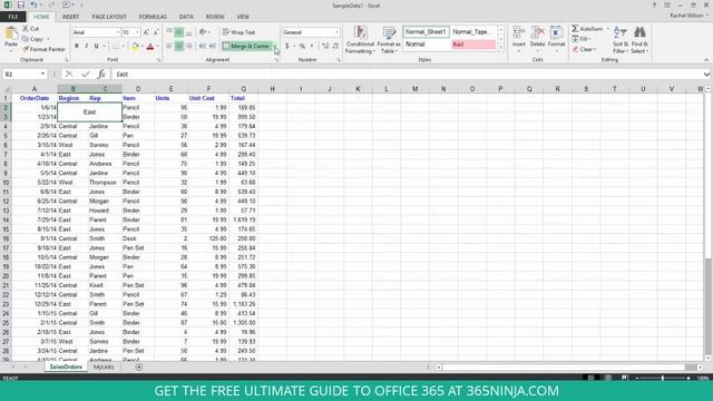 How to Split or Merge Cells in Excel