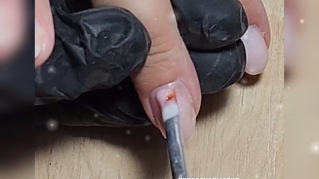 Деформация зоны роста кутикулы Готовим пальчик к покрытию 💅#маникюр#мастерманикюра#правскаямария