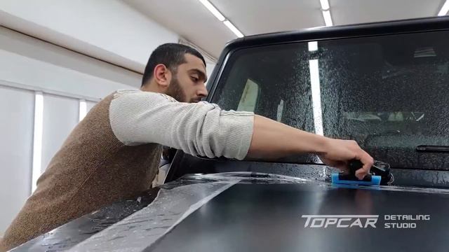 G63 Poliuretan qoruyucu plyonkanın çəkilməsi   G63 Нанесение полиуретановой защитной пленки