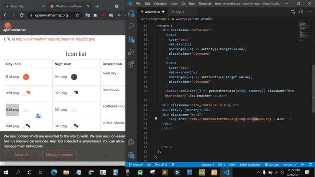 ReactJS Weather App | Simple Weather App