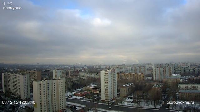 Панорама Москвы Таймплапс 151203