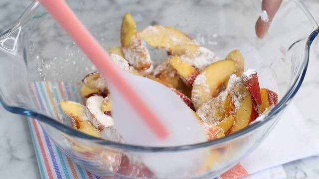 Быстрый и простой пирог. Галета с нектаринами. Galetta with nectarines