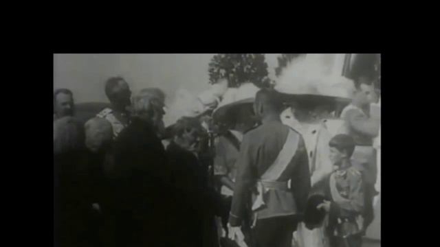 Царь Николай II и участники Бородинского сражения в 1912 году