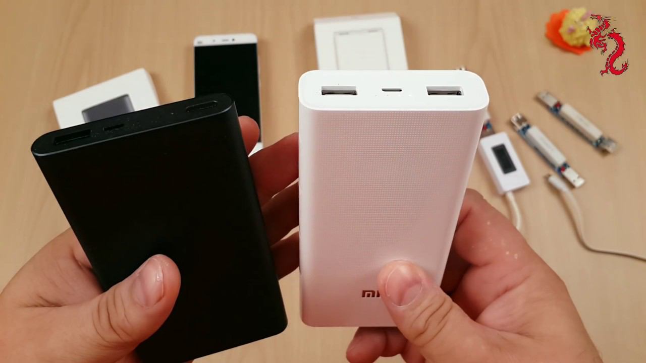 Xiaomi Power Bank 20000mAh V2 QC3 //Тест и сравнение с "младшим братом"