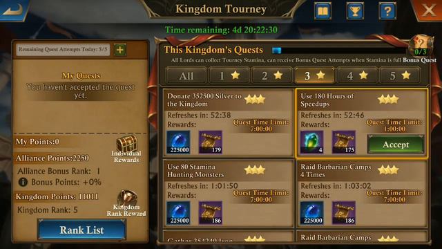 KING OF AVALON: Quests you shouldn't do from Kingdom Tourney | KOA Growth Strategy is Important