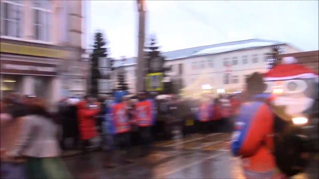 НаШествие Дедов Морозов в Рыбинске 2017. Главный Дед Мороз из Великого Устюга