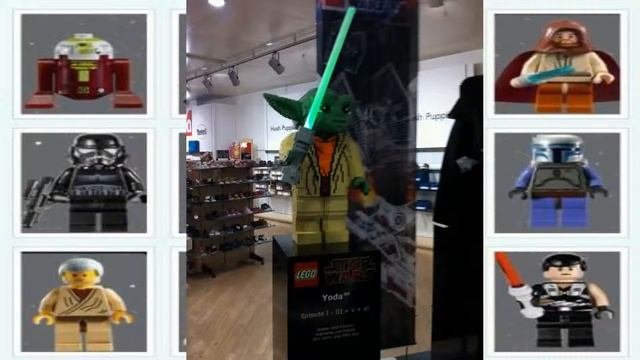 Lego Star Wars Modelschau Figuren Ausstellung in Karstadt Sport